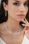 MİREL 7077 Zirkon Taşlı Gelin Seti Fashion Jewelry Set product photo 1