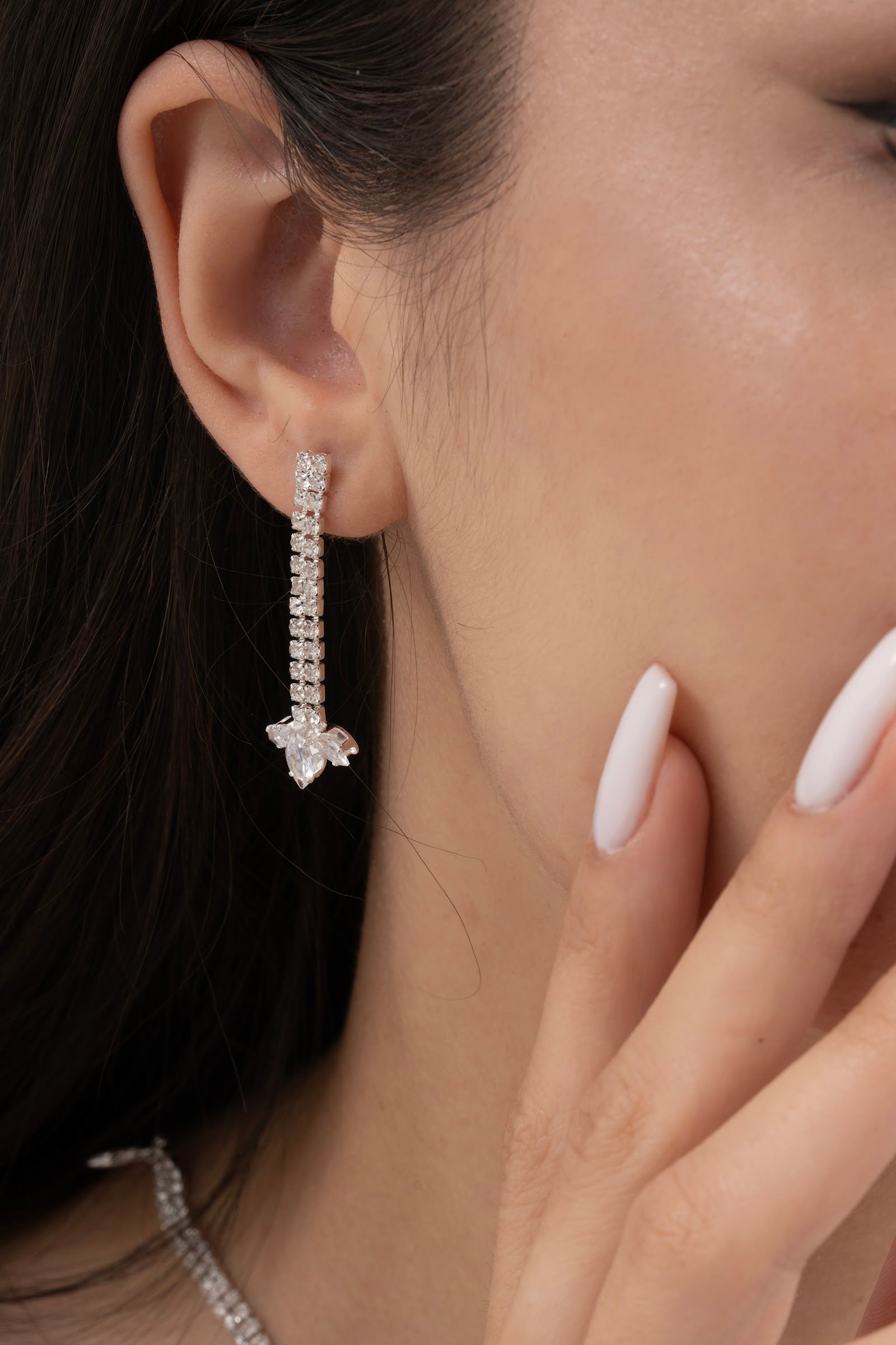 MİREL 7041 Zirkon Taşlı Gelin Seti Fashion Jewelry Set product photo 3