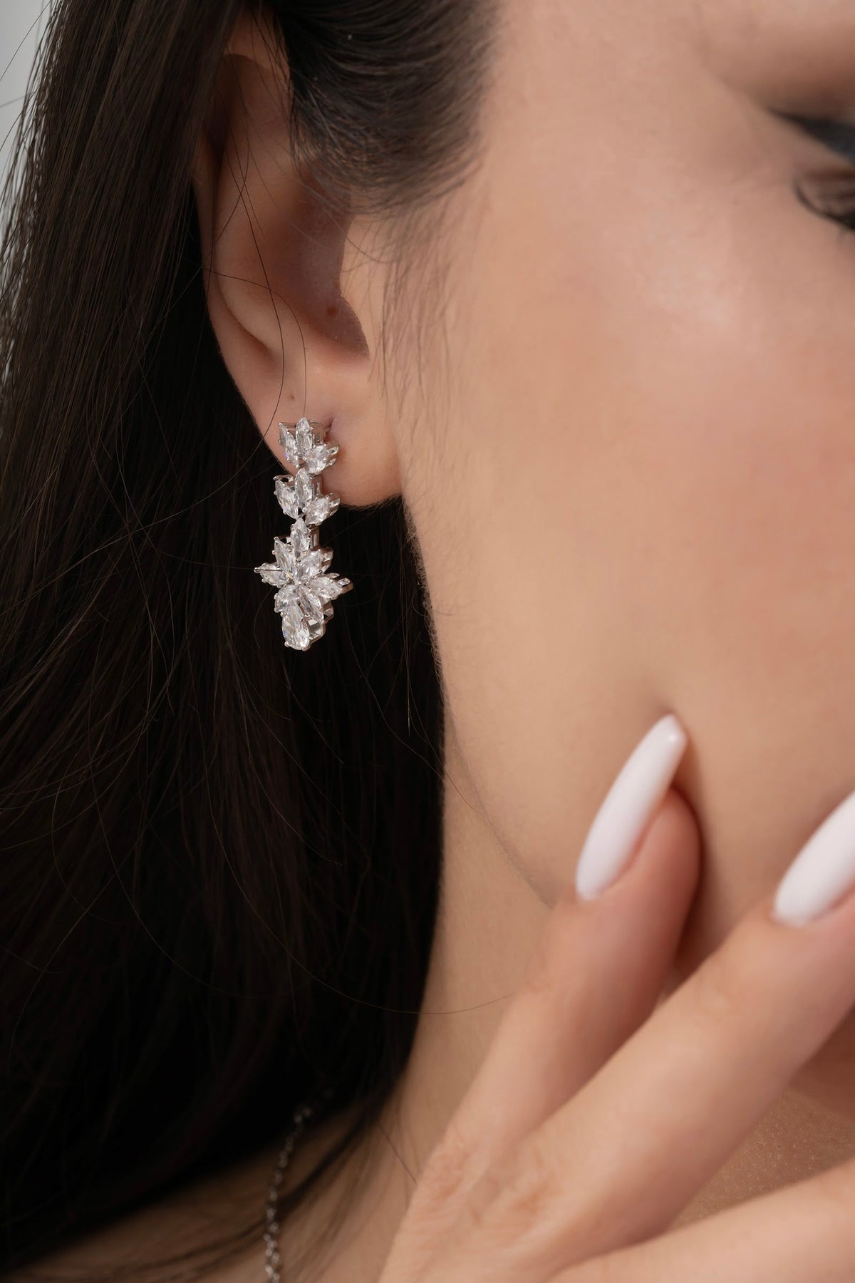 MİREL 7042 Zirkon Taşlı Gelin Seti Fashion Jewelry Set product photo 3