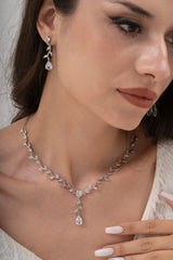 MİREL 7166 Zirkon Taşlı Gelin Seti Fashion Jewelry Set product photo 1