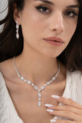MİREL 7024 Zirkon Taşlı Gelin Seti Fashion Jewelry Set product photo 1