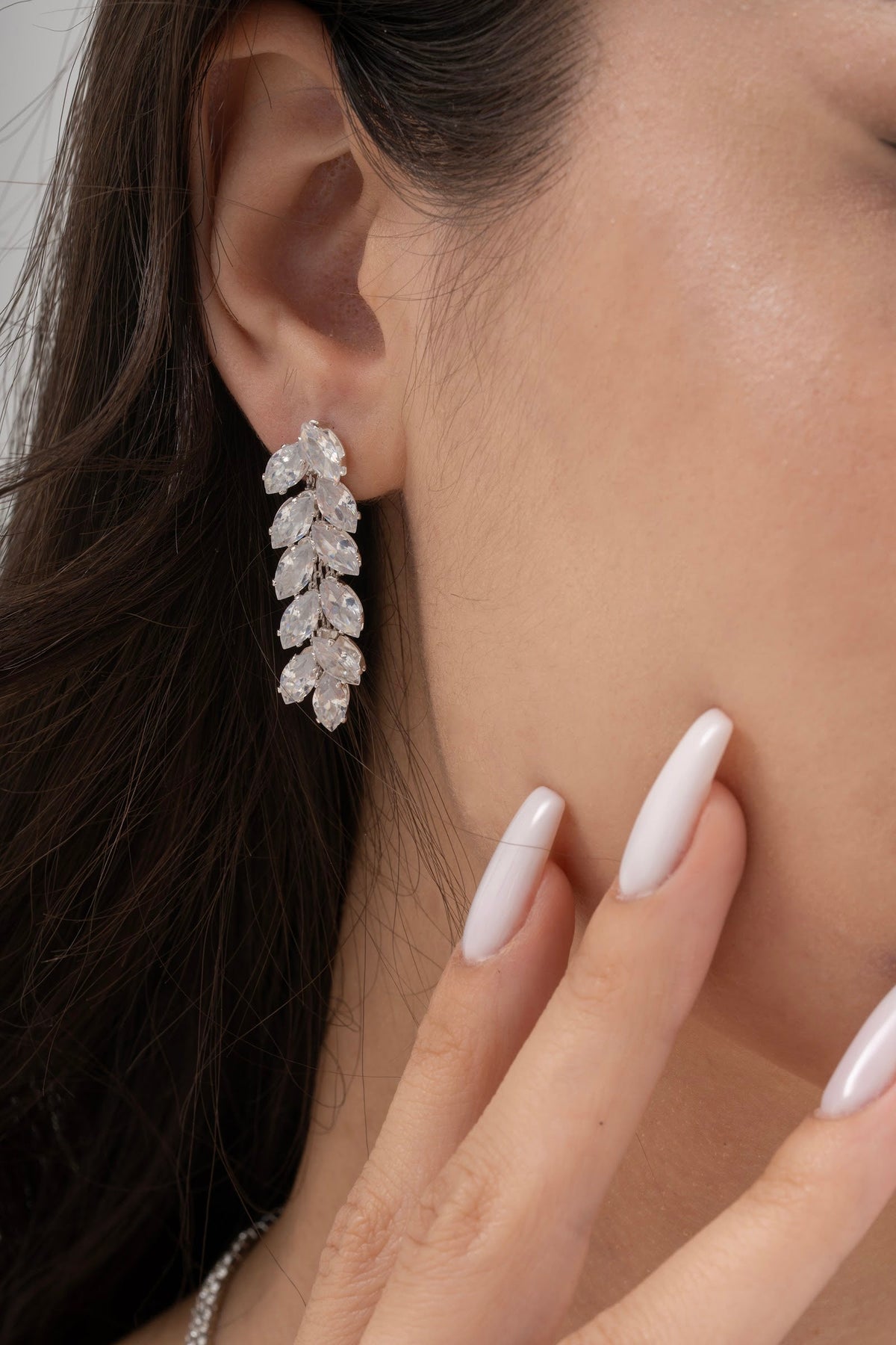 MİREL 7085 Zirkon Taşlı Gelin Seti Fashion Jewelry Set product photo 3