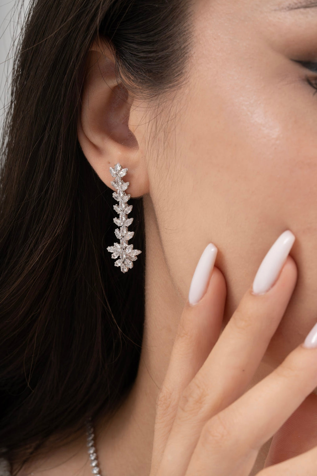 MİREL 7038 Zirkon Taşlı Gelin Seti Fashion Jewelry Set product photo 3