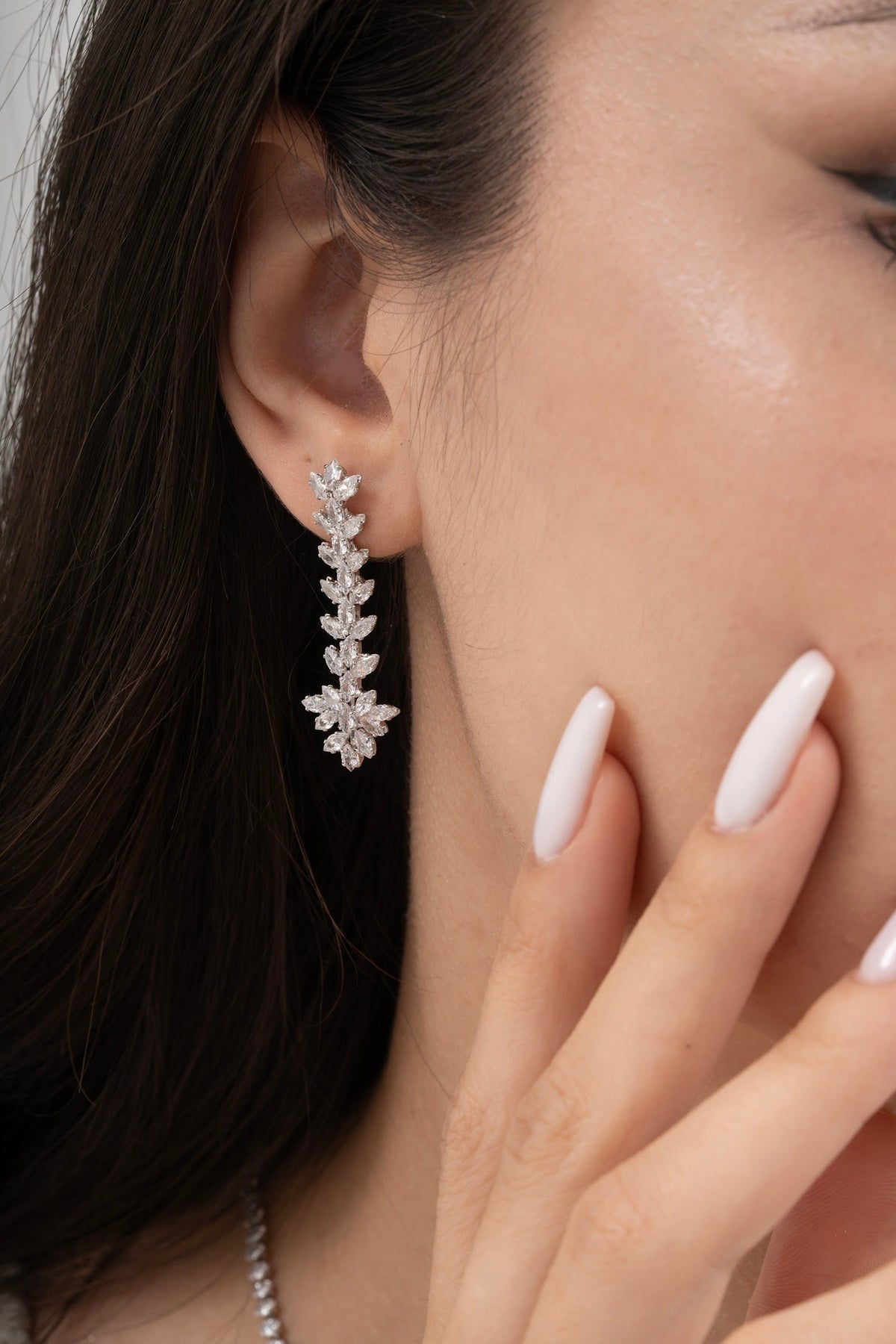 MİREL 7038 Zirkon Taşlı Gelin Seti Fashion Jewelry Set product photo 3