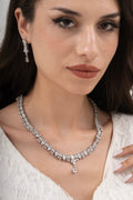 MİREL 7141 Zirkon Taşlı Gelin Seti Fashion Jewelry Set product photo 1