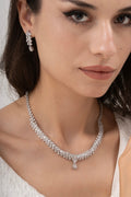 MİREL 7035 Zirkon Taşlı Gelin Seti Fashion Jewelry Set product photo 1