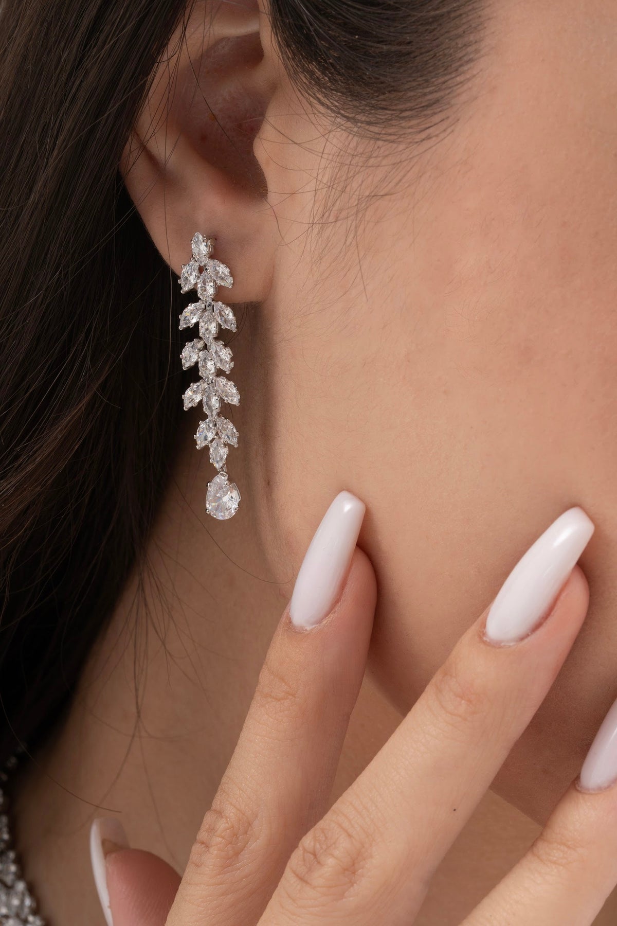 MİREL 7153 Zirkon Taşlı Gelin Seti Fashion Jewelry Set product photo 3