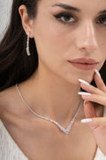MİREL 7017 Zirkon Taşlı Gelin Seti Fashion Jewelry Set product photo 1