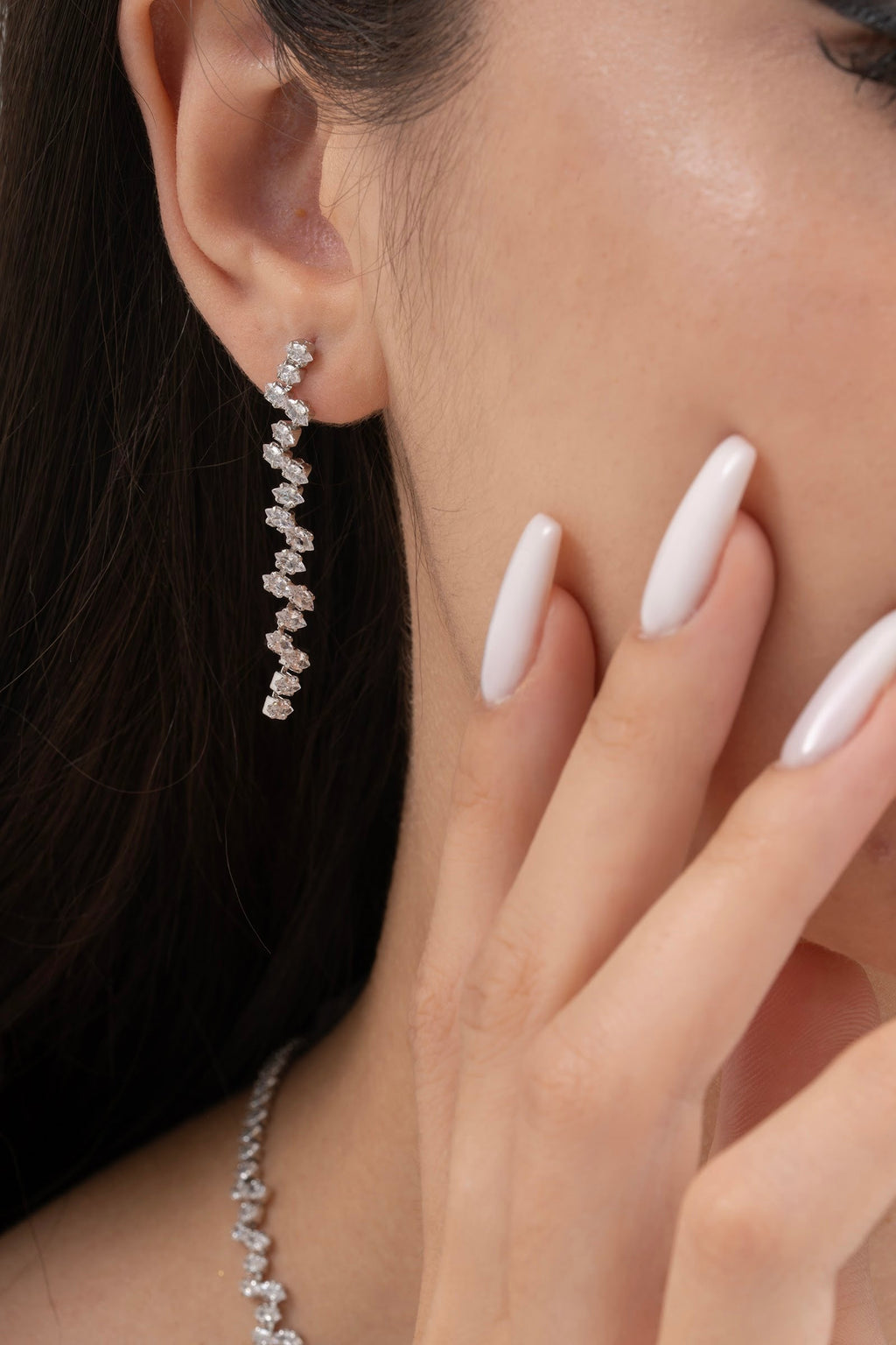 MİREL 7062 Zirkon Taşlı Gelin Seti Fashion Jewelry Set product photo 3