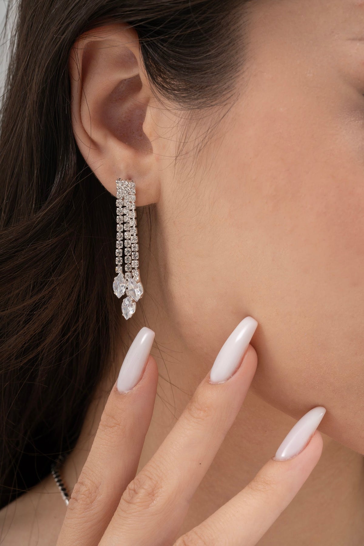 MİREL 7100 Zirkon Taşlı Gelin Seti Fashion Jewelry Set product photo 3