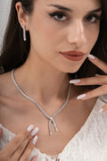 MİREL 7129 Zirkon Taşlı Gelin Seti Fashion Jewelry Set product photo 1