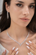 MİREL 7084 Zirkon Taşlı Gelin Seti Fashion Jewelry Set product photo 1