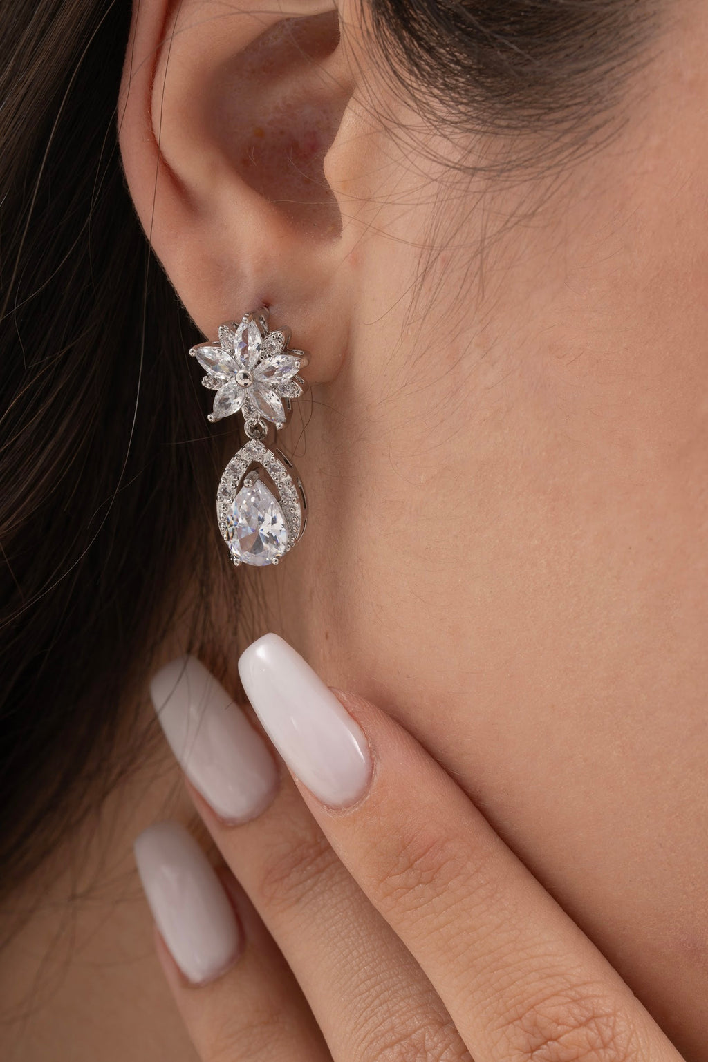 MİREL 7174 Zirkon Taşlı Gelin Seti Fashion Jewelry Set product photo 3