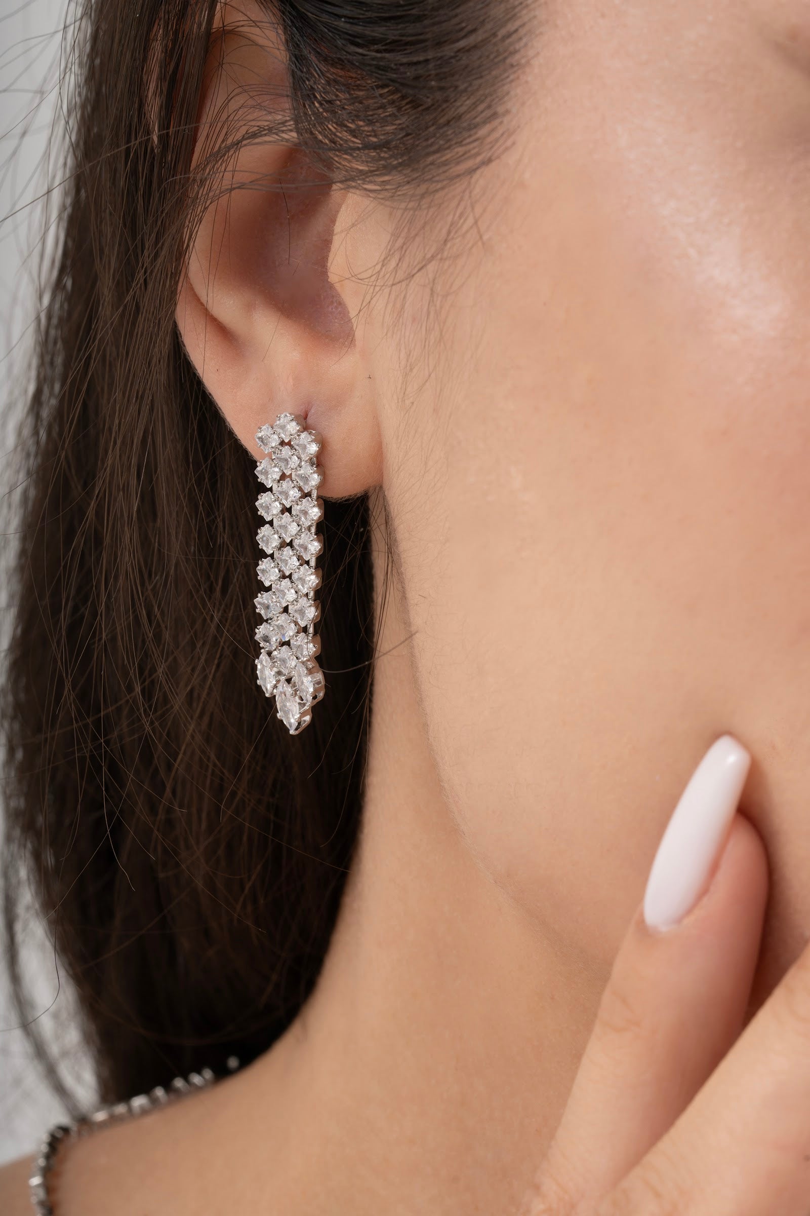 MİREL 7028 Zirkon Taşlı Gelin Seti Fashion Jewelry Set product photo 3