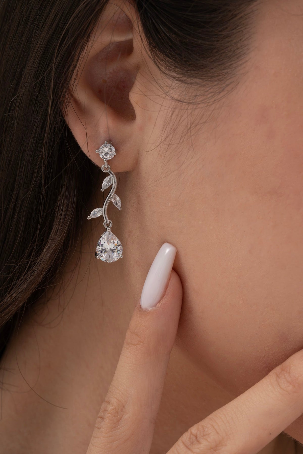 MİREL 7166 Zirkon Taşlı Gelin Seti Fashion Jewelry Set product photo 3