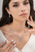 MİREL 7088 Zirkon Taşlı Gelin Seti Fashion Jewelry Set product photo 1