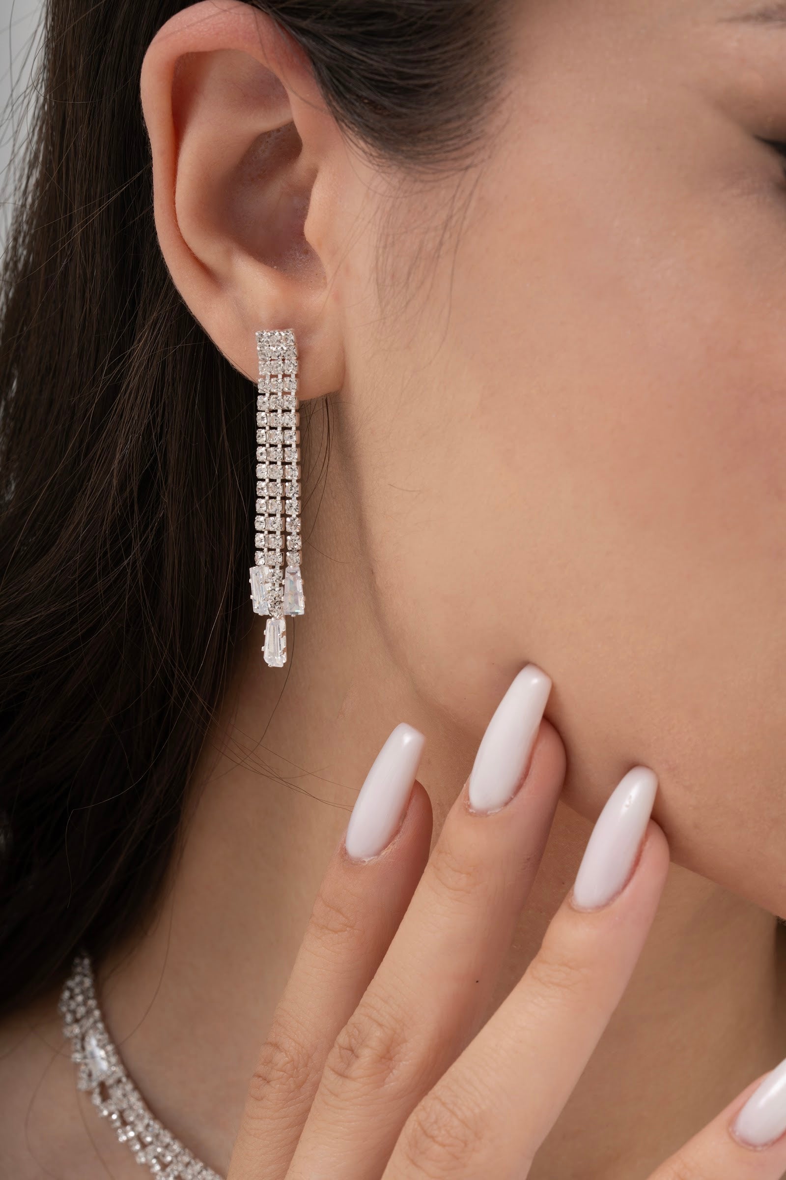 MİREL 7015 Zirkon Taşlı Gelin Seti Fashion Jewelry Set product photo 3