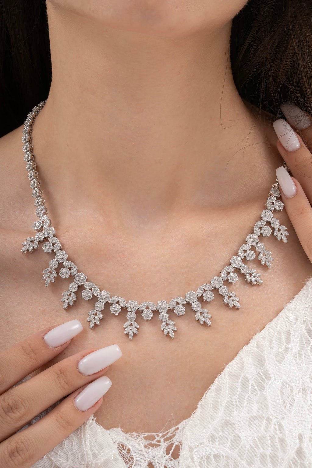 MİREL 7082 Zirkon Taşlı Gelin Seti Fashion Jewelry Set product photo 2