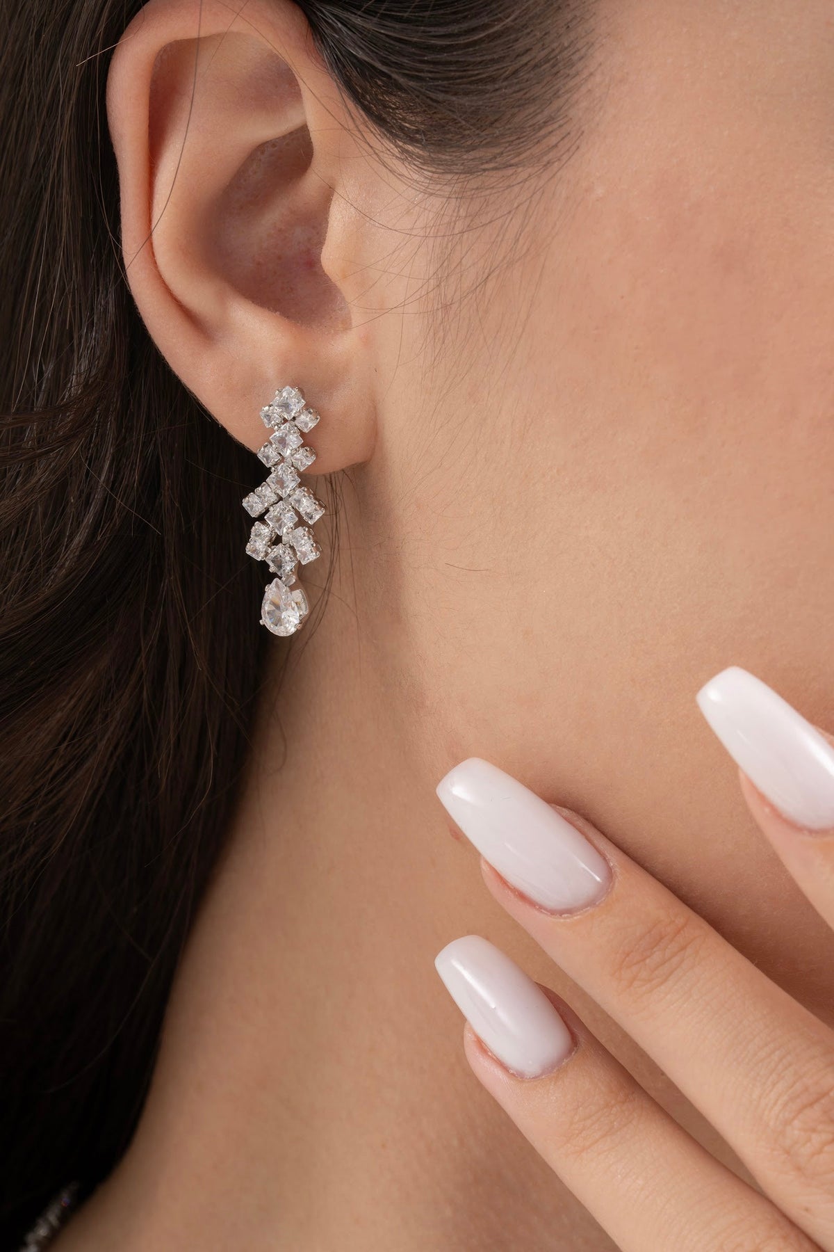 MİREL 7104 Zirkon Taşlı Gelin Seti Fashion Jewelry Set product photo 3