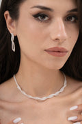 MİREL 7013 Zirkon Taşlı Gelin Seti Fashion Jewelry Set product photo 1