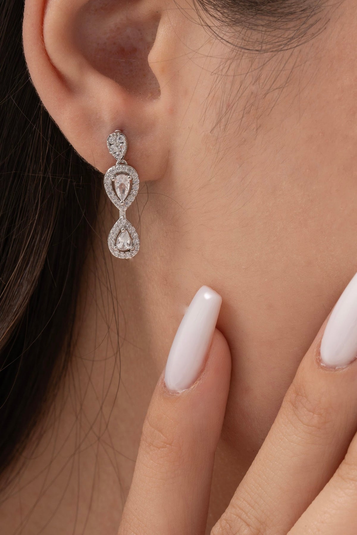 MİREL 7167 Zirkon Taşlı Gelin Seti Fashion Jewelry Set product photo 3