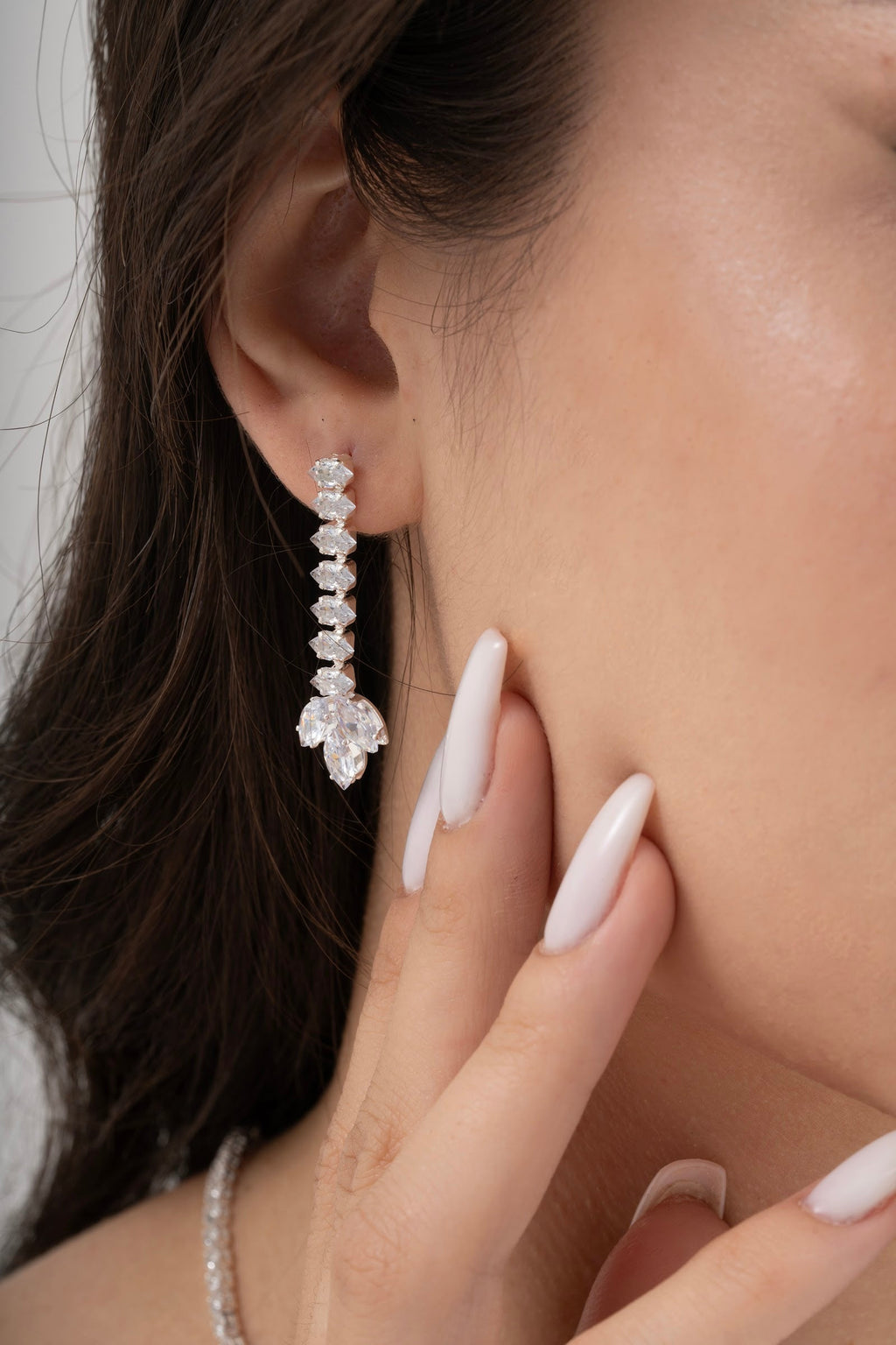 MİREL 7022 Zirkon Taşlı Gelin Seti Fashion Jewelry Set product photo 3