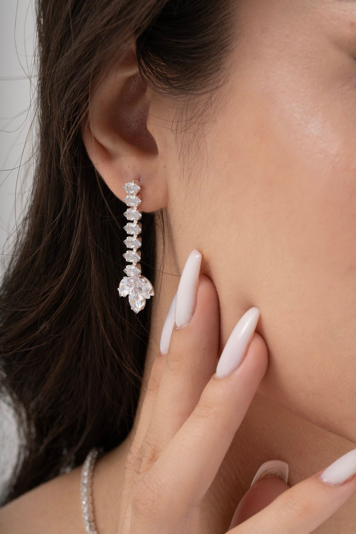 MİREL 7022 Zirkon Taşlı Gelin Seti Fashion Jewelry Set product photo 3