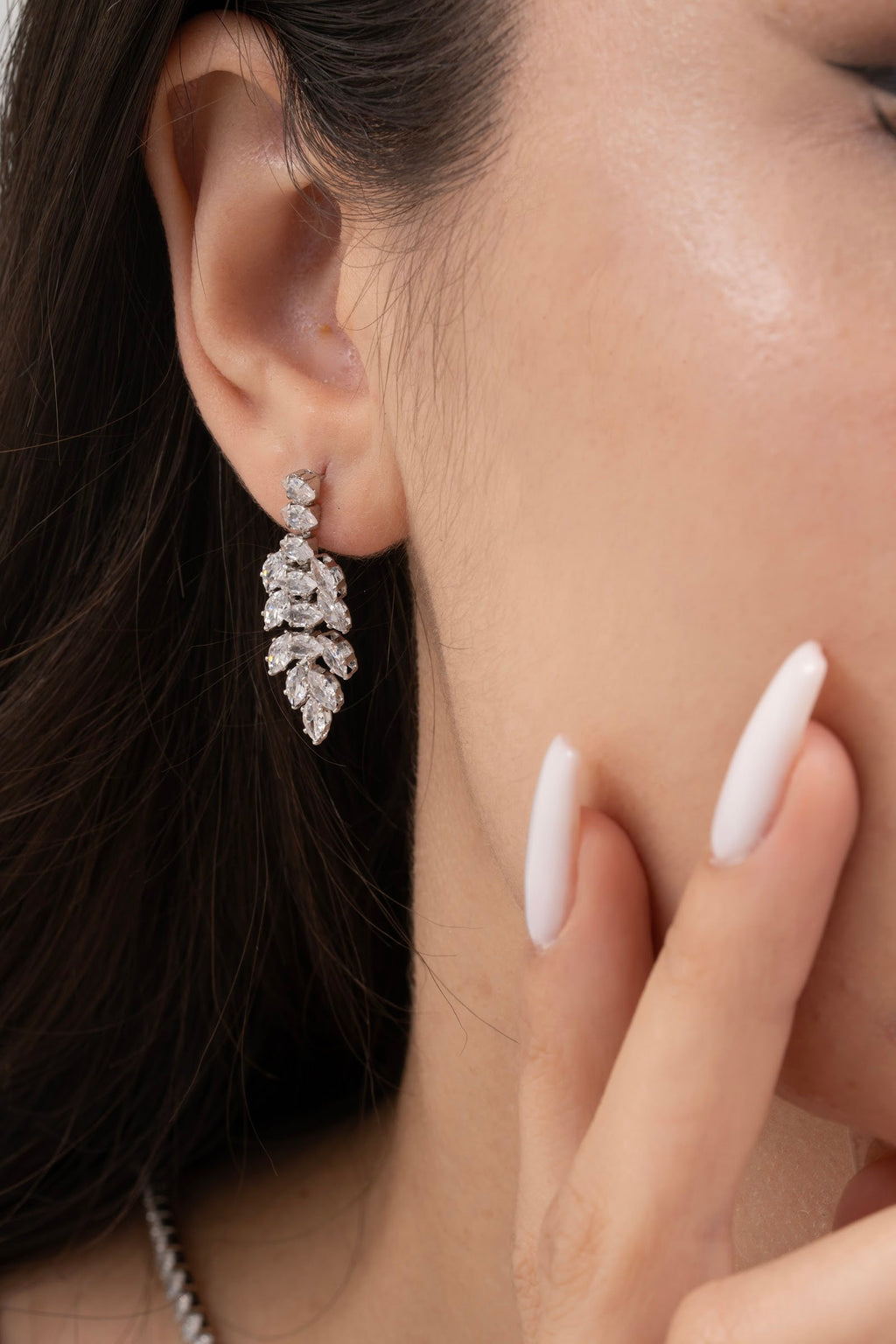 MİREL 7039 Zirkon Taşlı Gelin Seti Fashion Jewelry Set product photo 3