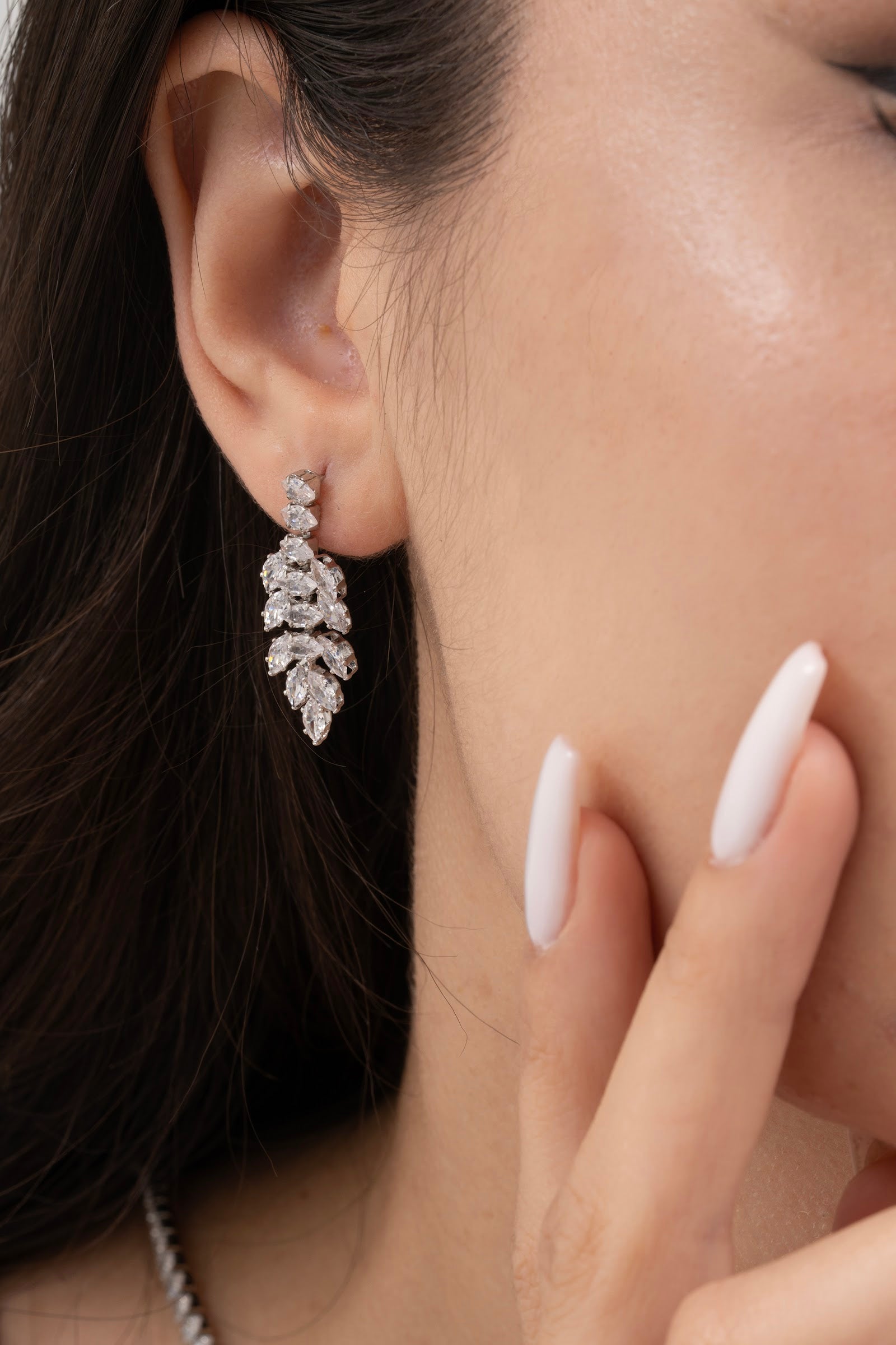MİREL 7039 Zirkon Taşlı Gelin Seti Fashion Jewelry Set product photo 3