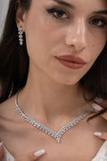 MİREL 7158 Zirkon Taşlı Gelin Seti Fashion Jewelry Set product photo 1
