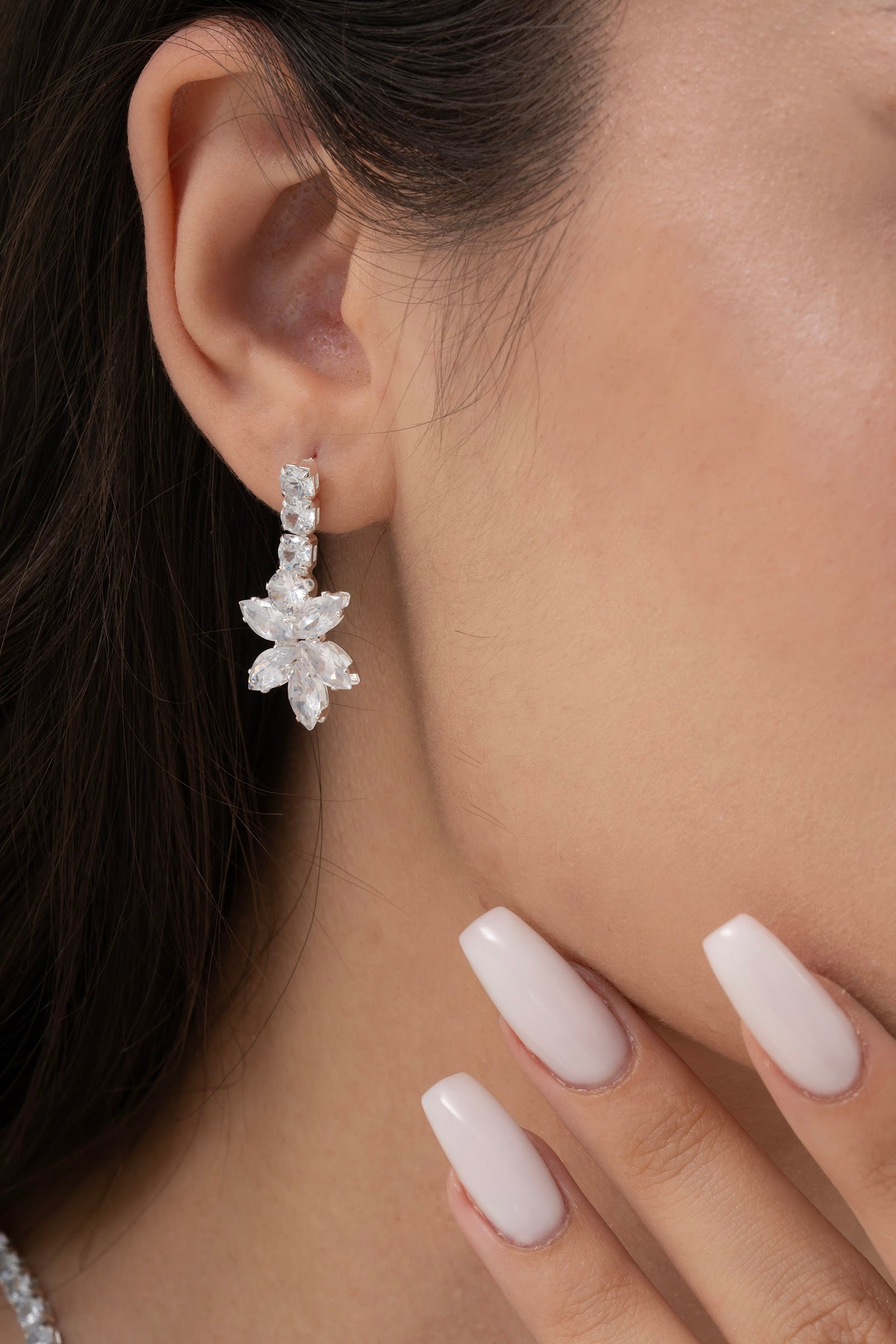 MİREL 7010 Zirkon Taşlı Gelin Seti Fashion Jewelry Set product photo 3