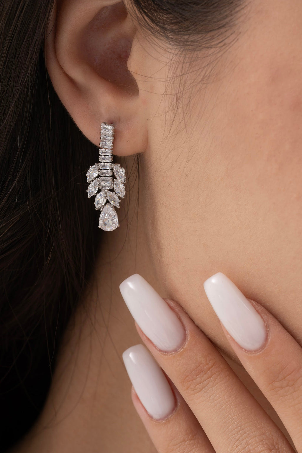 MİREL 7124 Zirkon Taşlı Gelin Seti Fashion Jewelry Set product photo 3
