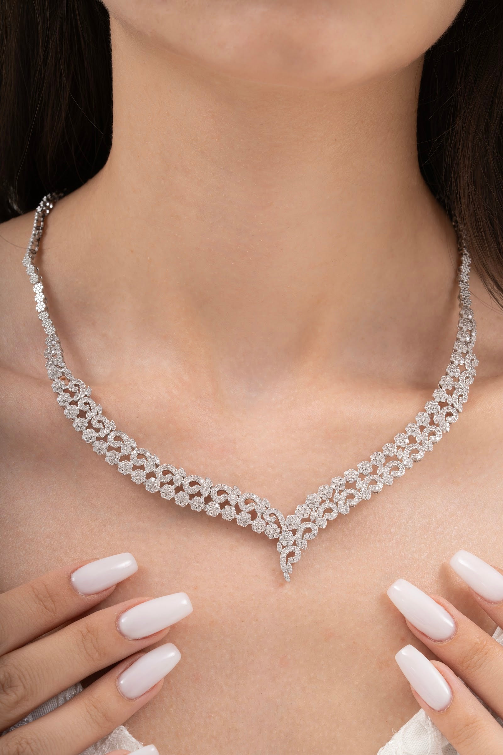 MİREL 7053 Zirkon Taşlı Gelin Seti Fashion Jewelry Set product photo 2