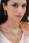 MİREL 7083 Zirkon Taşlı Gelin Seti Fashion Jewelry Set product photo 1