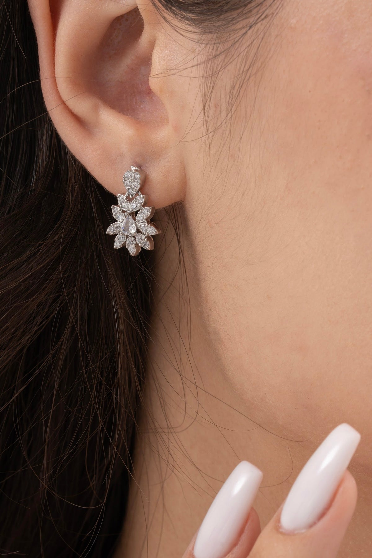 MİREL 7092 Zirkon Taşlı Gelin Seti Fashion Jewelry Set product photo 3