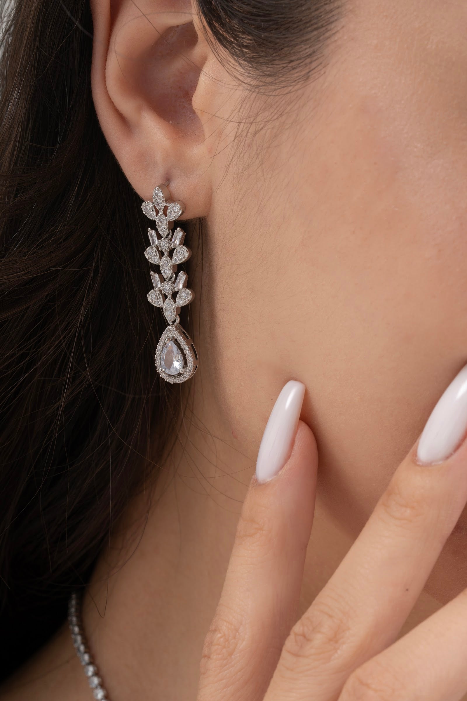 MİREL 7083 Zirkon Taşlı Gelin Seti Fashion Jewelry Set product photo 3