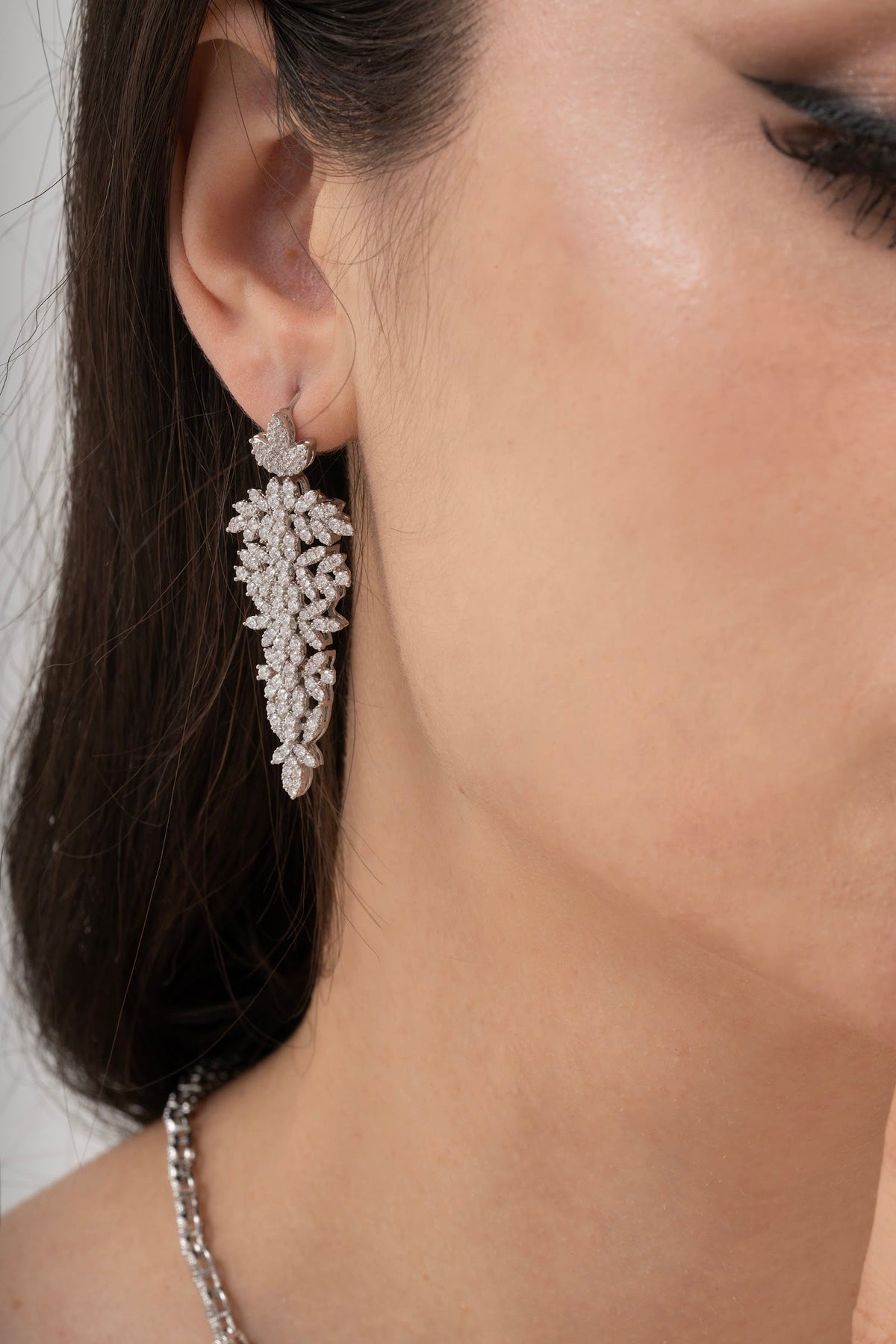 MİREL 7047 Zirkon Taşlı Gelin Seti Fashion Jewelry Set product photo 3