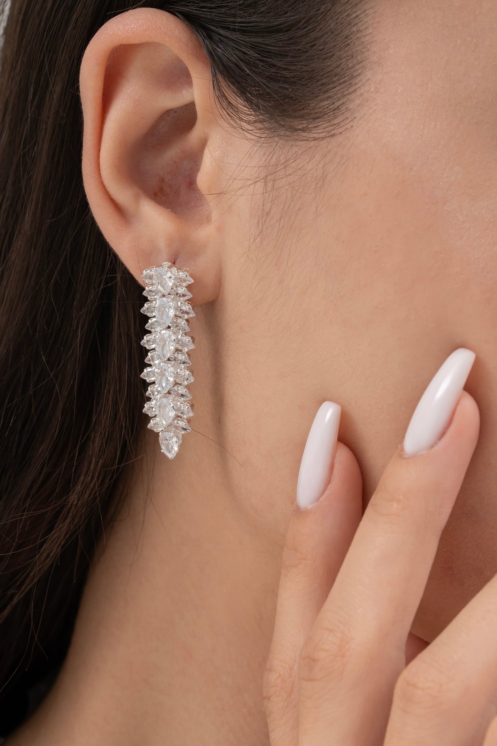 MİREL 7075 Zirkon Taşlı Gelin Seti Fashion Jewelry Set product photo 4