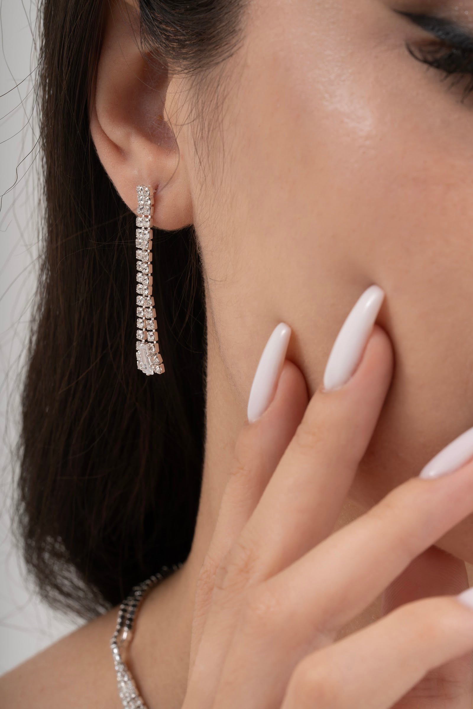 MİREL 7048 Zirkon Taşlı Gelin Seti Fashion Jewelry Set product photo 3