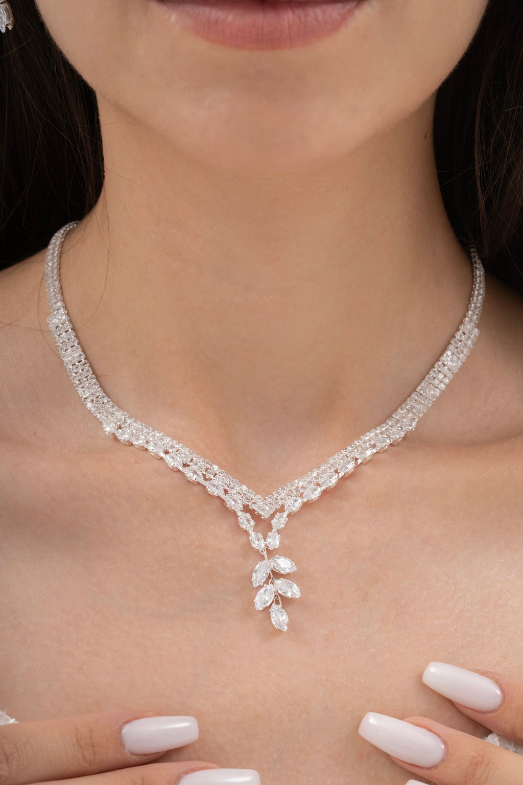 MİREL 7108 Zirkon Taşlı Gelin Seti Fashion Jewelry Set product photo 2