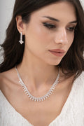 MİREL 7008 Zirkon Taşlı Gelin Seti Fashion Jewelry Set product photo 1