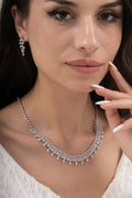 MİREL 7123 Zirkon Taşlı Gelin Seti Fashion Jewelry Set product photo 1