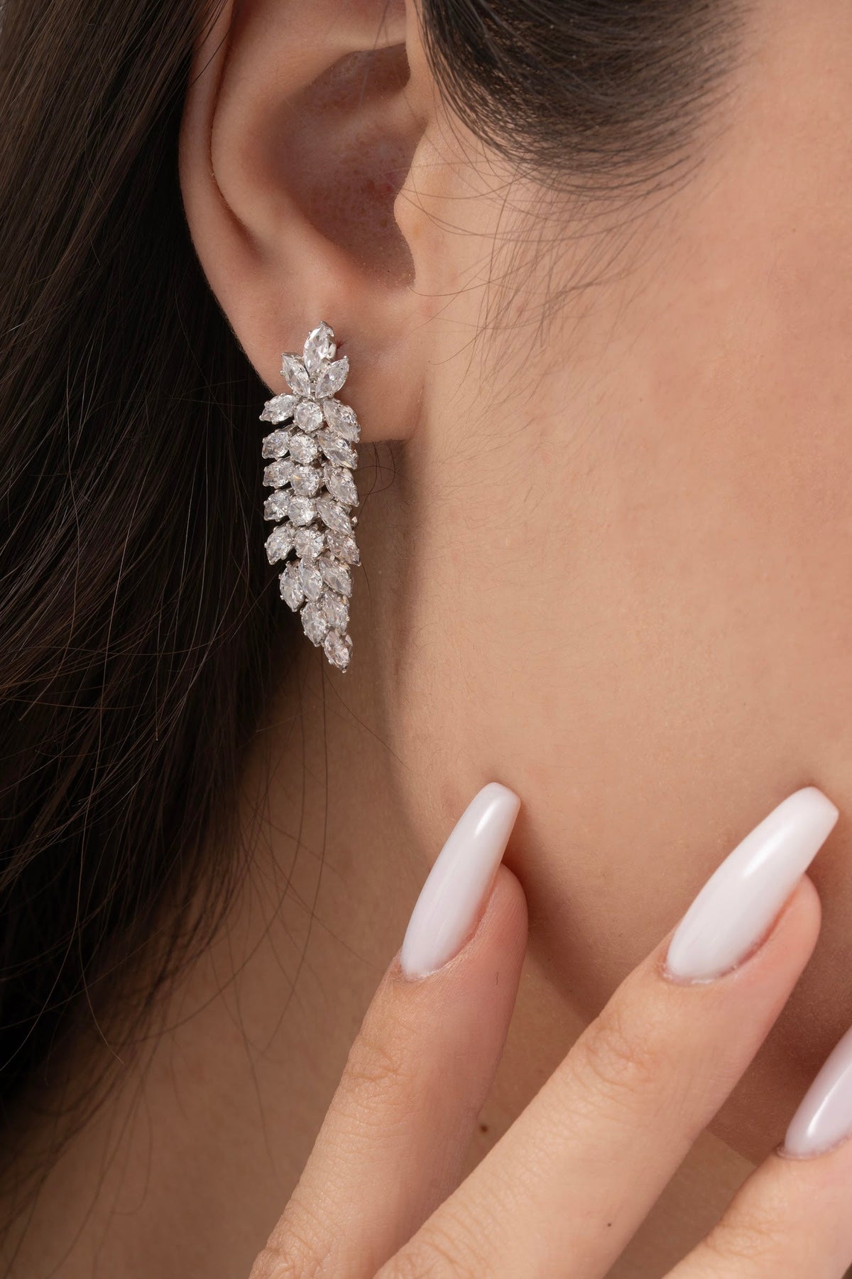MİREL 7155 Zirkon Taşlı Gelin Seti Fashion Jewelry Set product photo 3