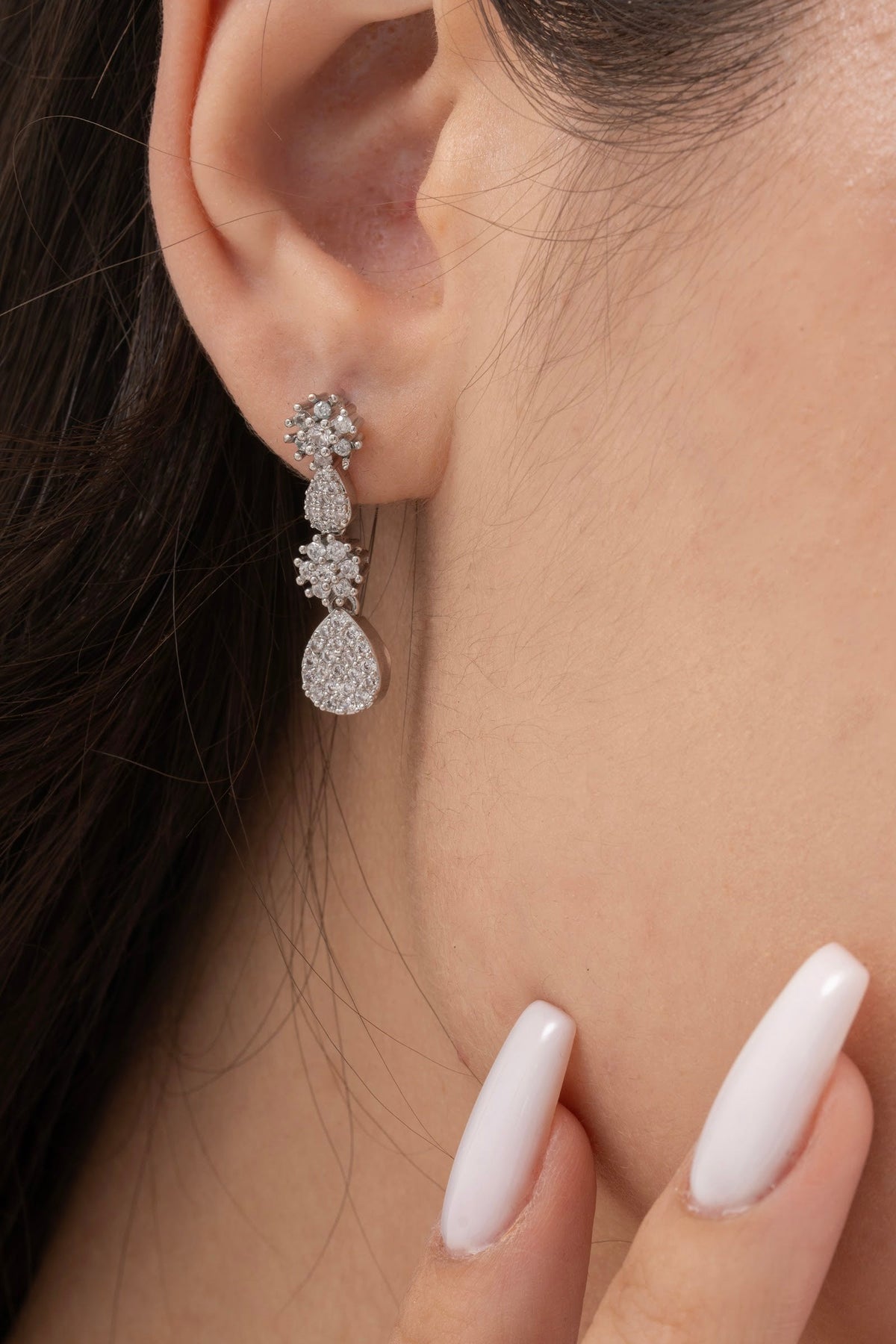 MİREL 7086 Zirkon Taşlı Gelin Seti Fashion Jewelry Set product photo 3