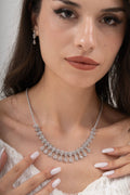 MİREL 7167 Zirkon Taşlı Gelin Seti Fashion Jewelry Set product photo 1