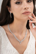 MİREL 7067 Zirkon Taşlı Gelin Seti Fashion Jewelry Set product photo 1