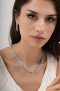 MİREL 7028 Zirkon Taşlı Gelin Seti Fashion Jewelry Set product photo 1