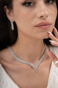 MİREL 7121 Zirkon Taşlı Gelin Seti Fashion Jewelry Set product photo 1