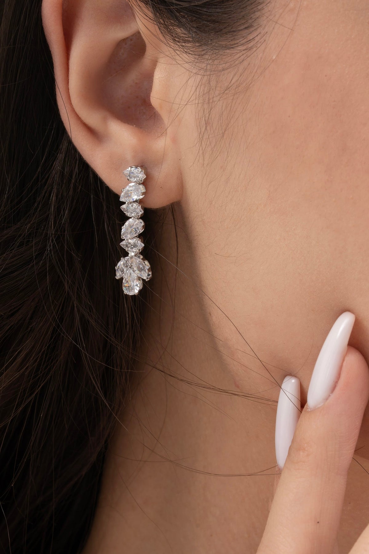 MİREL 7116 Zirkon Taşlı Gelin Seti Fashion Jewelry Set product photo 3