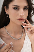 MİREL 7027 Zirkon Taşlı Gelin Seti Fashion Jewelry Set product photo 1
